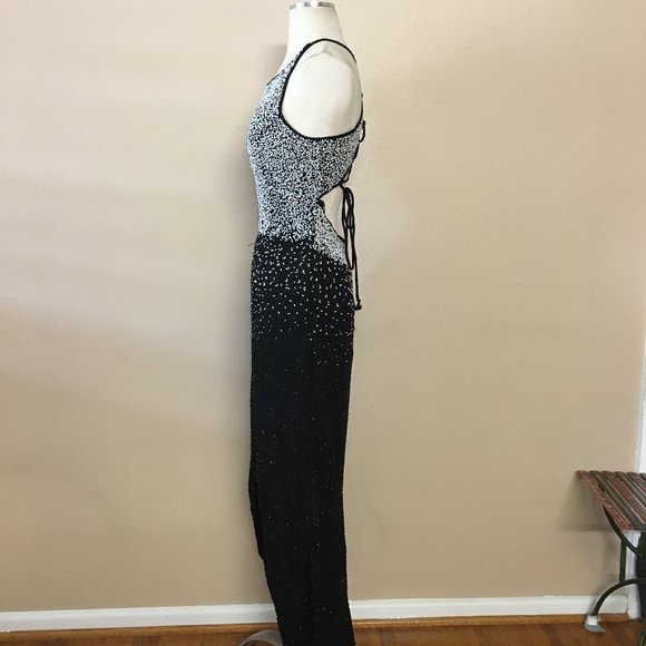 Formal Je Matadi Beaded High Neck Gown Open Back - Picture 3 of 16